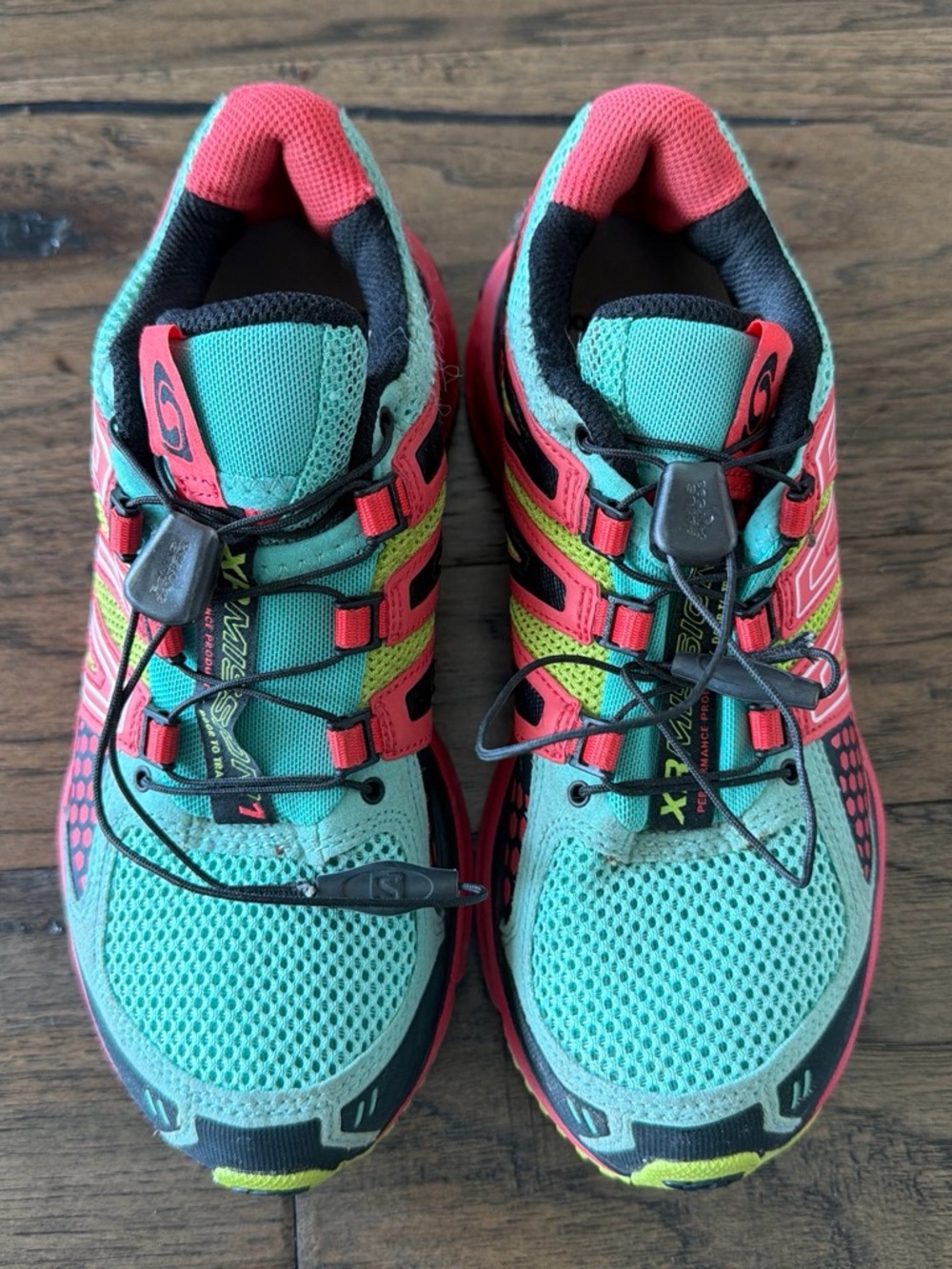 Salomon Women's Aqua and Coral Trail Running Shoes